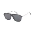 Carlton - Aviator Gray Clip On Sunglasses for Men & Women
